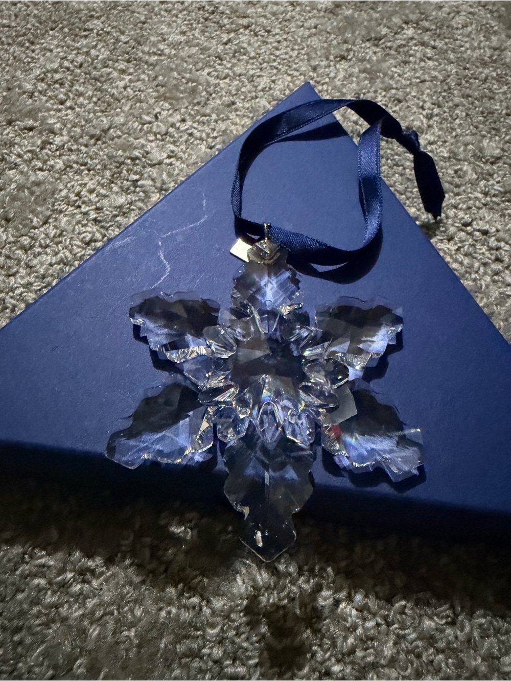 Swarovski crystal 2008 annual Christmas snowflake ornament original packaging - Picture 7 of 7